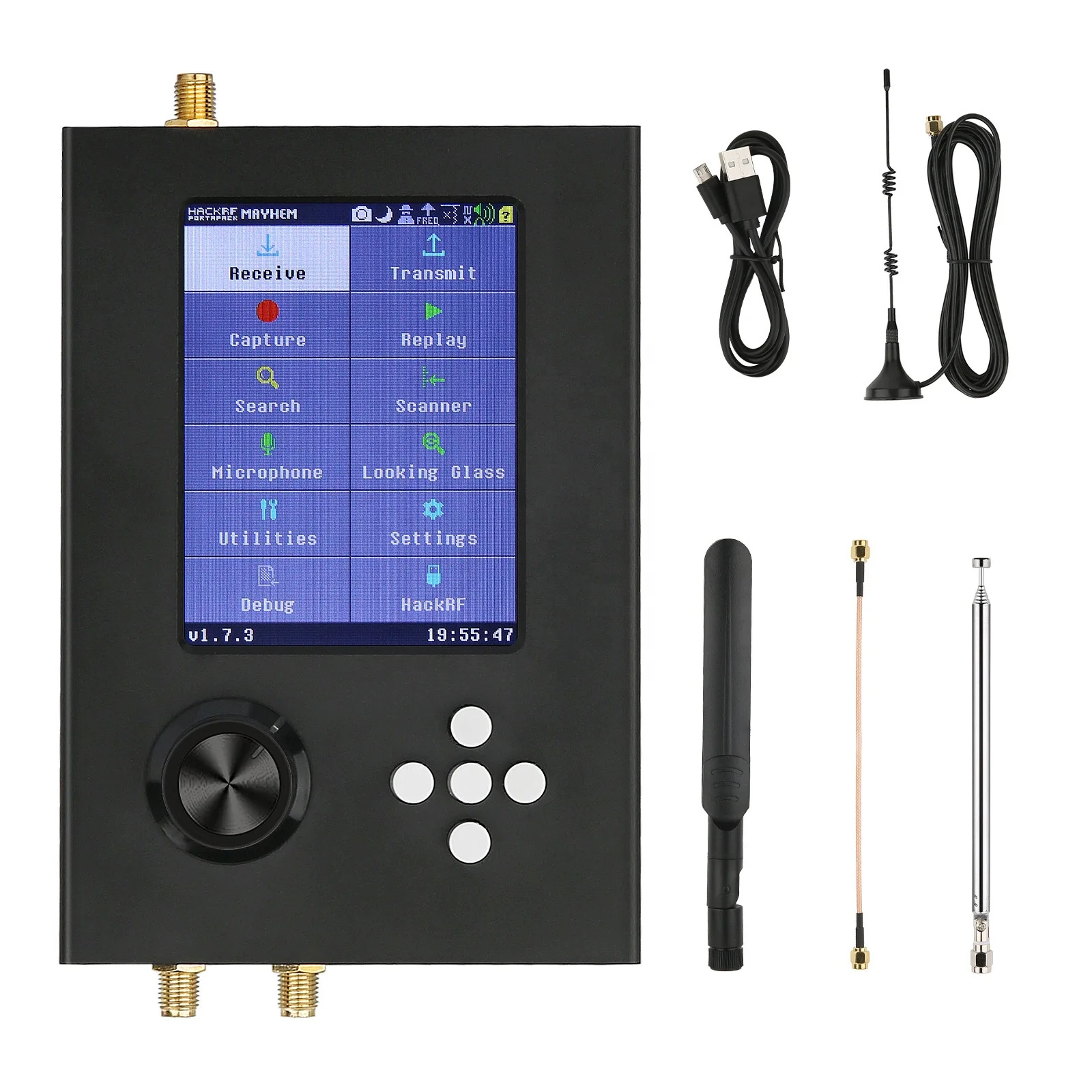 Hackrf One R9 V1.7.0 with 5 Antennas - 1mhz-6ghz SDR Radio